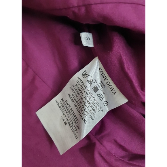 NWT! Stine Goya Purple Denim Belted Jacket, Organic Cotton, Size Small - Picture 10 of 16